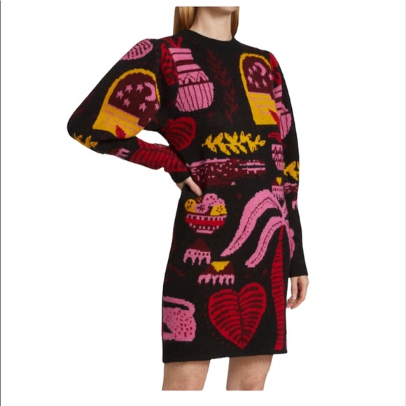 FARM Rio Dresses & Skirts - NWT FARM Rio Tropical Magic Mini Sweater-dress Size XS